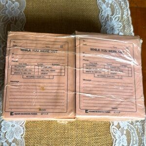Vintage Adams Business Forms Pink Message Pads while you were out 24 Pads